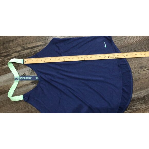 Nike Dri Fit Racerback Running Tank in Purple & Turquoise Womens Large - Picture 5 of 5